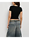 Broken Promises Cybermega Black Crop T-Shirt - Thumbnail image 2 of 3