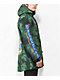 Broken Promises Dark Rider Men's Green & Black Tie Dye Snowboard Jacket
