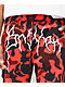 Broken Promises Demon Red & Black Camo Cargo Sweatpants - Thumbnail image 4 of 5