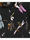 Broken Promises Dragonflies Black Tie Front Short Sleeve Button Up Shirt