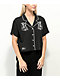 Broken Promises Duplicity Black Crop Short Sleeve Shirt - Thumbnail image 1 of 3