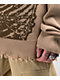 Broken Promises Embrace Distressed Brown Sweater - Thumbnail image 5 of 6