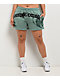Broken Promises Emotional Embrace Green Sweat Shorts - Thumbnail image 3 of 7
