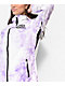 Broken Promises Emotional Wreck Purple & White Tie Dye Snowboard Jacket 