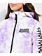 Broken Promises Emotional Wreck Purple & White Tie Dye Snowboard Jacket - Thumbnail image 3 of 9