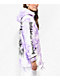 Broken Promises Emotional Wreck Purple & White Tie Dye Snowboard Jacket - Thumbnail image 4 of 9