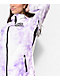 Broken Promises Emotional Wreck Purple & White Tie Dye Snowboard Jacket - Thumbnail image 5 of 9