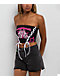 Broken Promises Emotionality Black Lace Up Tube Top - Thumbnail image 1 of 3