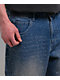 Broken Promises Enamored Rhinestone Blue Wash Loose Fit Jeans - Thumbnail image 4 of 5