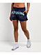 Broken Promises Endless Rhinestone Blue Wash Shorts - Thumbnail image 1 of 7