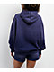 Broken Promises Endless Rhinestoned Navy Wash Hoodie - Thumbnail image 2 of 5