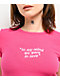 Broken Promises Evermore Pink Crop T-shirt - Thumbnail image 3 of 4