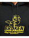 Broken Promises Evermore sudadera negra y amarilla con capucha