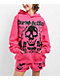 Broken Promises Faceless Pink Rhinestone Hoodie - Thumbnail image 1 of 7