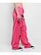 Broken Promises Faceless Rhinestone Pink Wide Leg Sweatpants - Thumbnail image 7 of 7