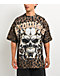 Broken Promises Feral Leopard Print Brown Wash T-Shirt - Thumbnail image 1 of 4