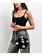 Broken Promises Flail Black Plush Shoulder Bag - Thumbnail image 2 of 4