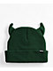 Broken Promises Forest Green Horn Beanie - Thumbnail image 2 of 2
