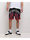 Broken Promises Frenemy Black & Red Mesh Shorts - Thumbnail image 1 of 5