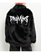 Broken Promises Graveyard Black Faux Fur Zip Jacket - Thumbnail image 1 of 3