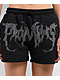 Broken Promises Graveyard Black Rhinestone Sweat Shorts - Thumbnail image 3 of 6