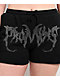 Broken Promises Graveyard Black Rhinestone Sweat Shorts - Thumbnail image 5 of 6
