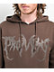 Broken Promises Graveyard Rhinestone Brown Hoodie - Thumbnail image 3 of 4