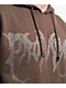 Broken Promises Graveyard Rhinestone Brown Hoodie - Thumbnail image 4 of 4