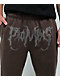Broken Promises Graveyard Rhinestone Brown Sweatpants - Thumbnail image 4 of 4