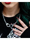 Broken Promises Handcuff Silver 20" Chain Necklace - Thumbnail image 3 of 3
