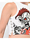 Broken Promises Heartthrob Skull White Crop Tank Top - Thumbnail image 5 of 5
