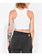 Broken Promises Heartthrob Skull White Crop Tank Top - Thumbnail image 2 of 5