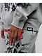 Broken Promises Hysteria Grey Rhinestone Hoodie - Thumbnail image 6 of 7