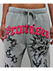 Broken Promises Hysteria Grey Rhinestone Sweatpants - Thumbnail image 3 of 7