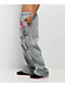 Broken Promises Hysteria Grey Rhinestone Sweatpants - Thumbnail image 6 of 7