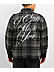 Broken Promises I Still Miss You Black & Grey Flannel Shirt - Thumbnail image 1 of 8