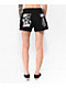Broken Promises Immune To Love Black Sweat Shorts - Thumbnail image 2 of 4