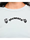 Broken Promises Innocence Light Blue Ribbed Crop T-Shirt - Thumbnail image 2 of 3