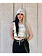 Broken Promises Lasso Lace Up Cream Layered Tank Top - Thumbnail image 6 of 6