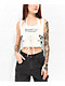 Broken Promises Lasso Lace Up Cream Layered Tank Top - Thumbnail image 1 of 6