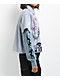 Broken Promises Liberty Blue & White 2fer Long Sleeve Crop Shirt - Thumbnail image 5 of 6