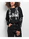 Broken Promises Lightning Black 2fer Long Sleeve Crop T-Shirt - Thumbnail image 1 of 3