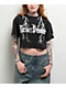 Broken Promises Lightning Black Wash Crop T-Shirt - Thumbnail image 1 of 4