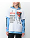 Broken Promises Lost Myself Stacked White & Blue Hoodie - Thumbnail image 1 of 5