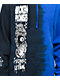 Broken Promises Love Is Lethal Blue Split Tie Dye Hoodie - Thumbnail image 3 of 4
