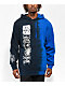 Broken Promises Love Is Lethal Blue Split Tie Dye Hoodie - Thumbnail image 1 of 4