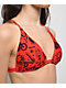 Broken Promises Love Me Different Red Triangle Bikini Top - Thumbnail image 3 of 4
