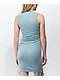 Broken Promises Love Notes Blue Cinched Dress