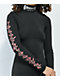 Broken Promises Mania Slit Black Long Sleeve Dress - Thumbnail image 3 of 5