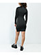 Broken Promises Mania Slit Black Long Sleeve Dress - Thumbnail image 5 of 5